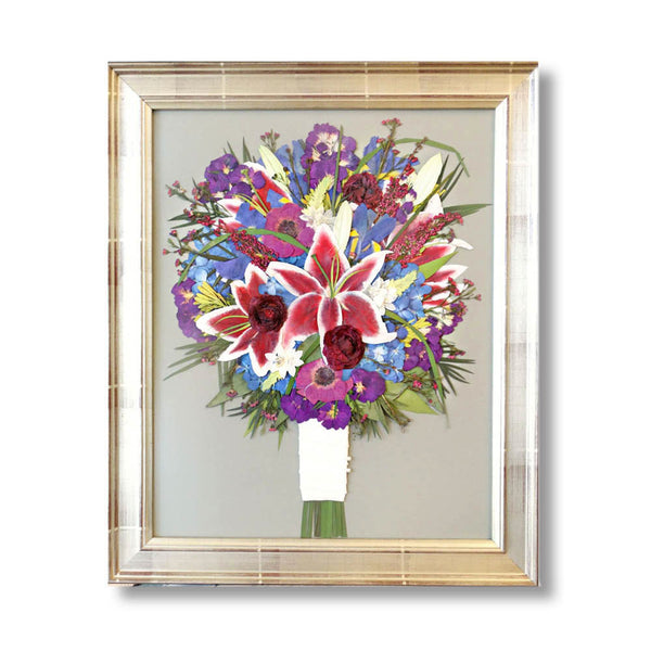 Custom Floral Picture Frame Custom Dried Flower Frame 