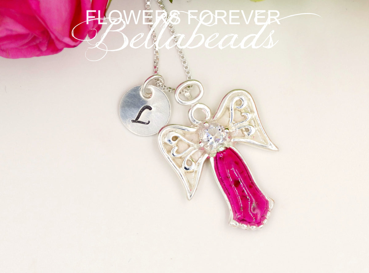Flower Petal Jewelry, Memorial Jewelry, Angelica Pendant