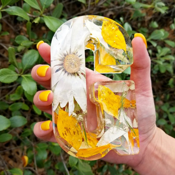 Gemstone DIY Wedding Bouquet Keepsake Resin Cube Flowers Jewelry