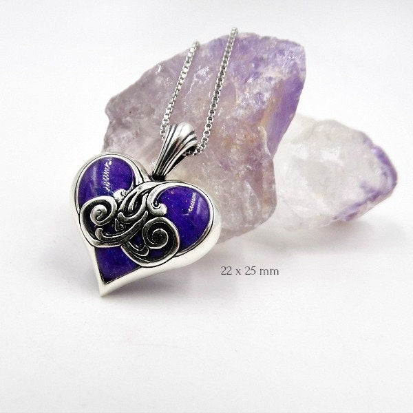 Flower Petal Heart Pendants Jewelry