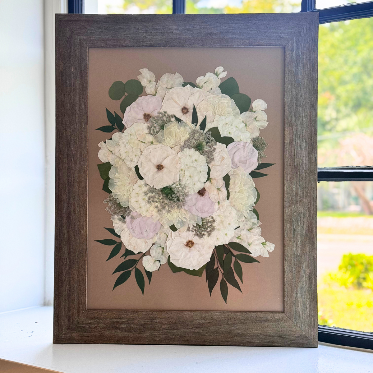 Framed Pressed Flowers - 18&quot; x 24&quot;