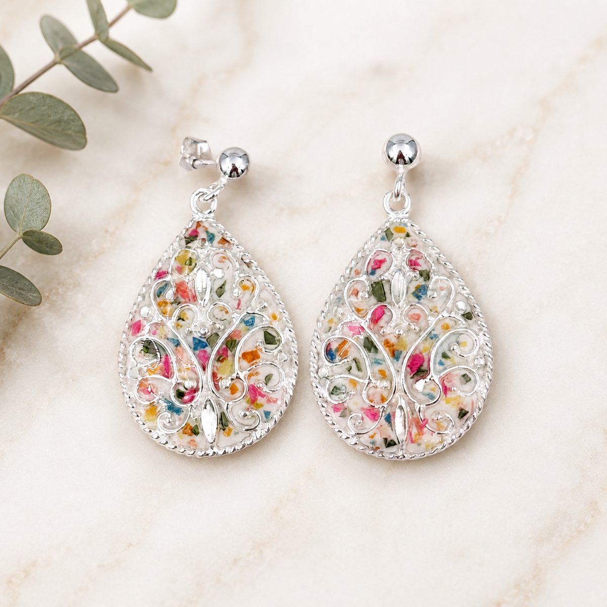 Floral Keepsake Earrings