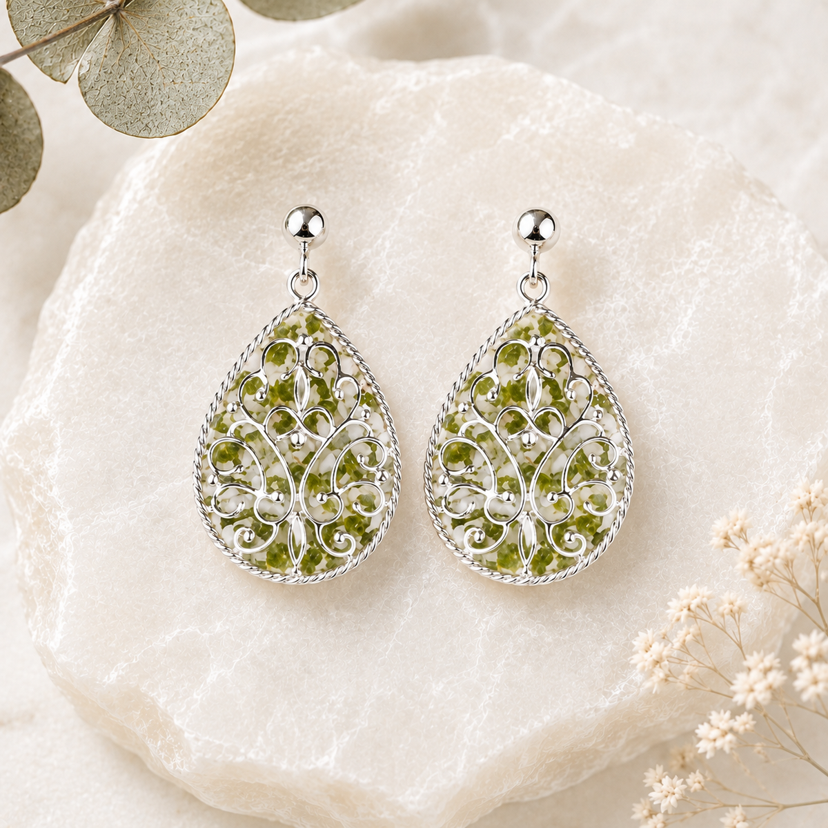 Floral Keepsake Earrings