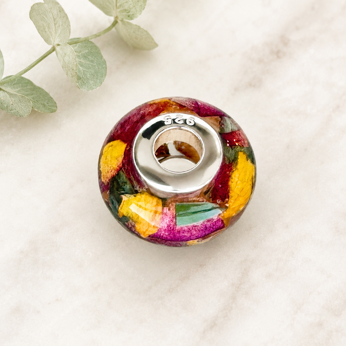 Remembrance Charm – Sterling Silver Memorial Bead Keepsake