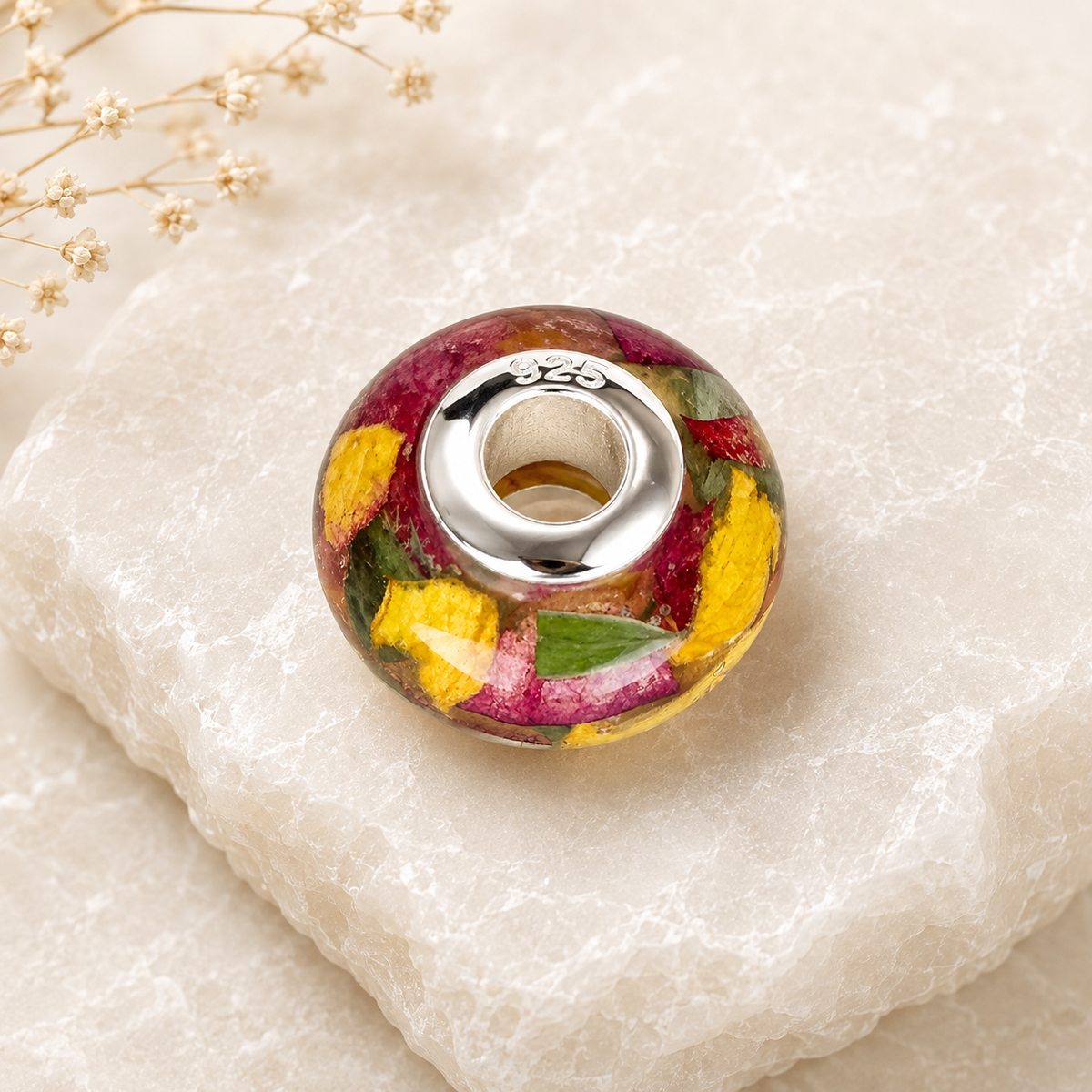 Remembrance Charm – Sterling Silver Memorial Bead Keepsake