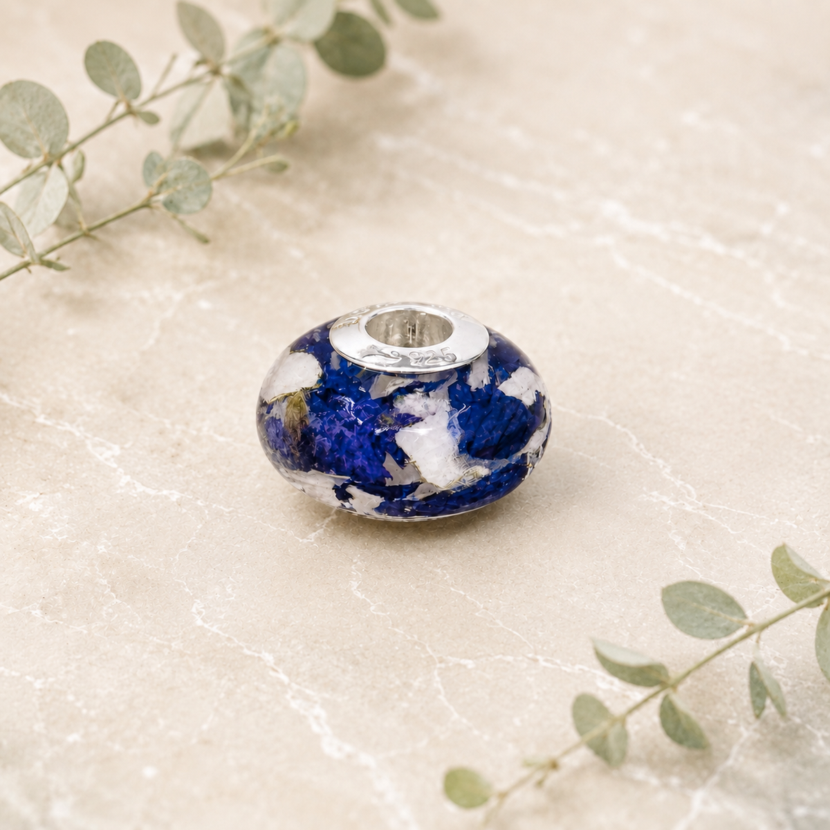 Remembrance Charm – Sterling Silver Memorial Bead Keepsake