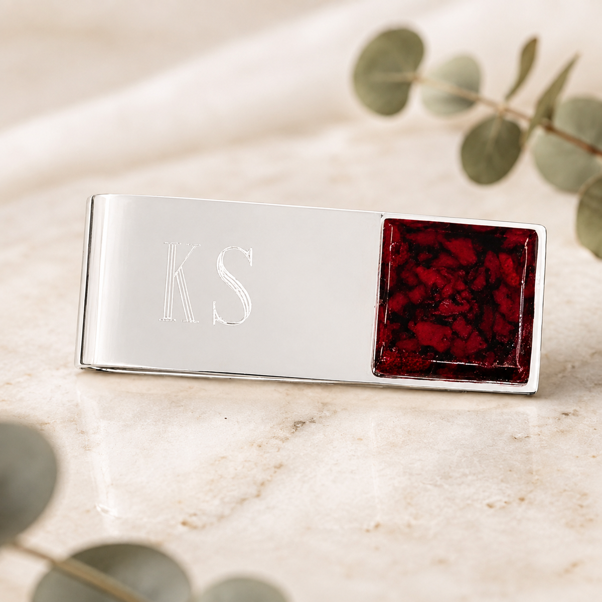 Sterling Silver Memorial Money Clip – Custom Engraved Keepsake