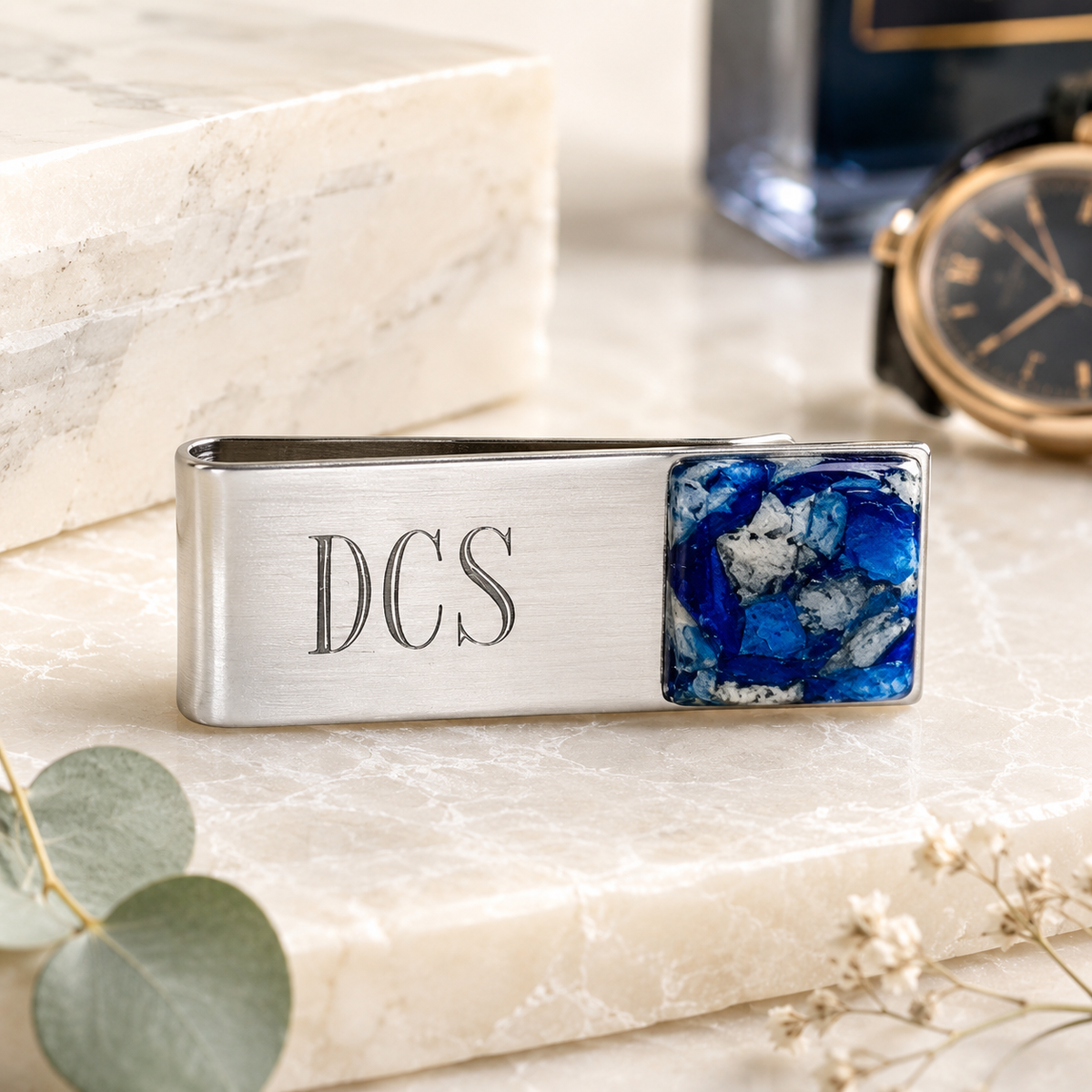 Sterling Silver Memorial Money Clip – Custom Engraved Keepsake