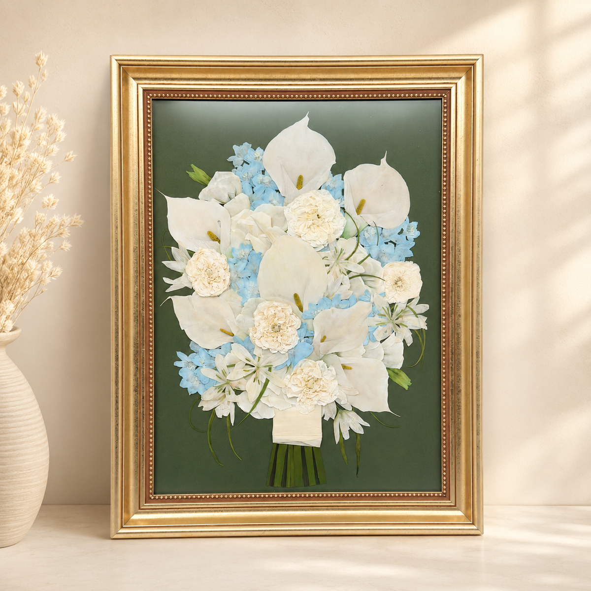 Framed Pressed Flowers - 12" x 16"
