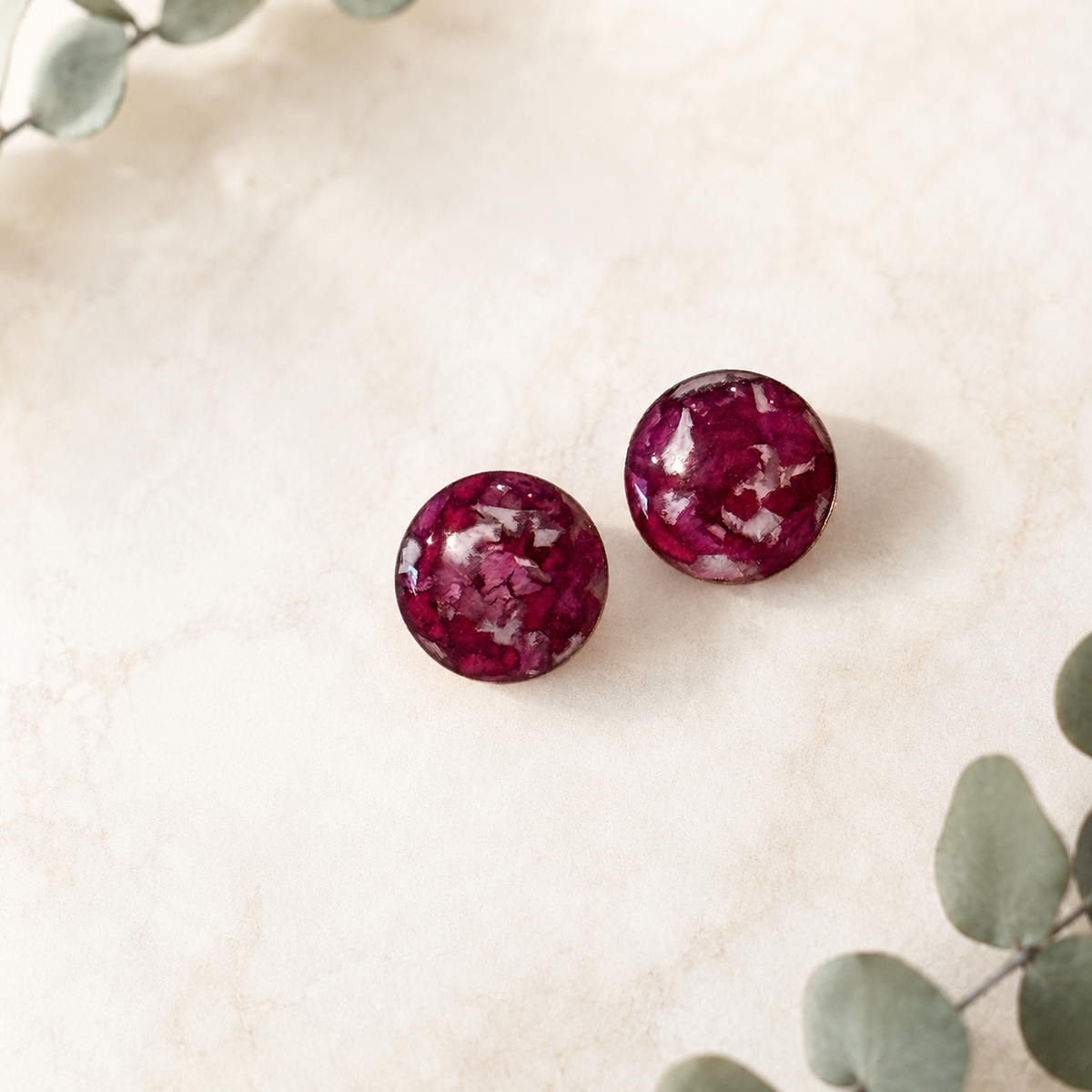 Gold Blossom Stud Earrings