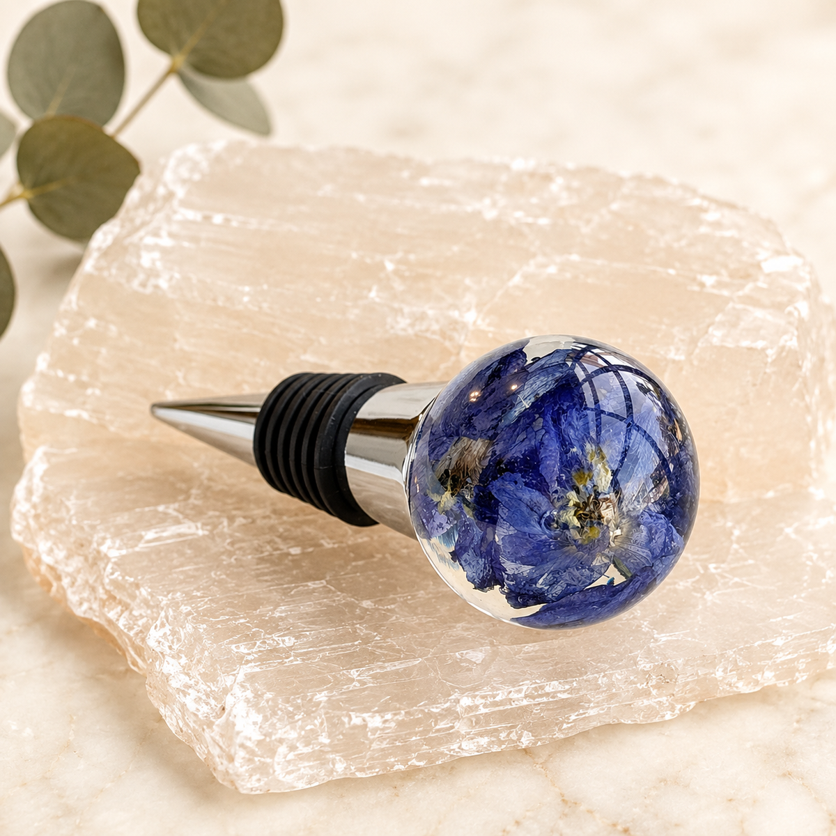 Resin Wine Stopper Keepsake – Made with Your Flowers