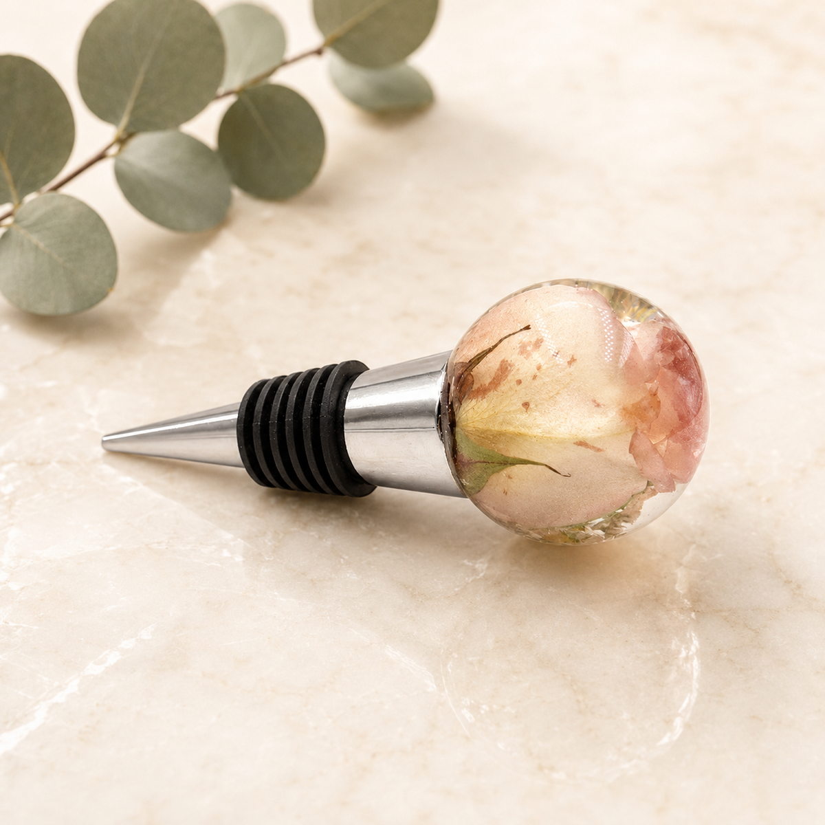 Resin Wine Stopper Keepsake – Made with Your Flowers