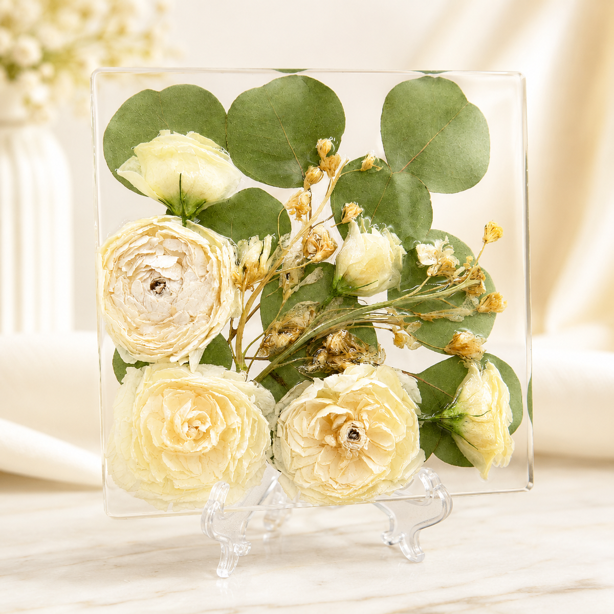 Pressed Flower Resin Keepsake Design
