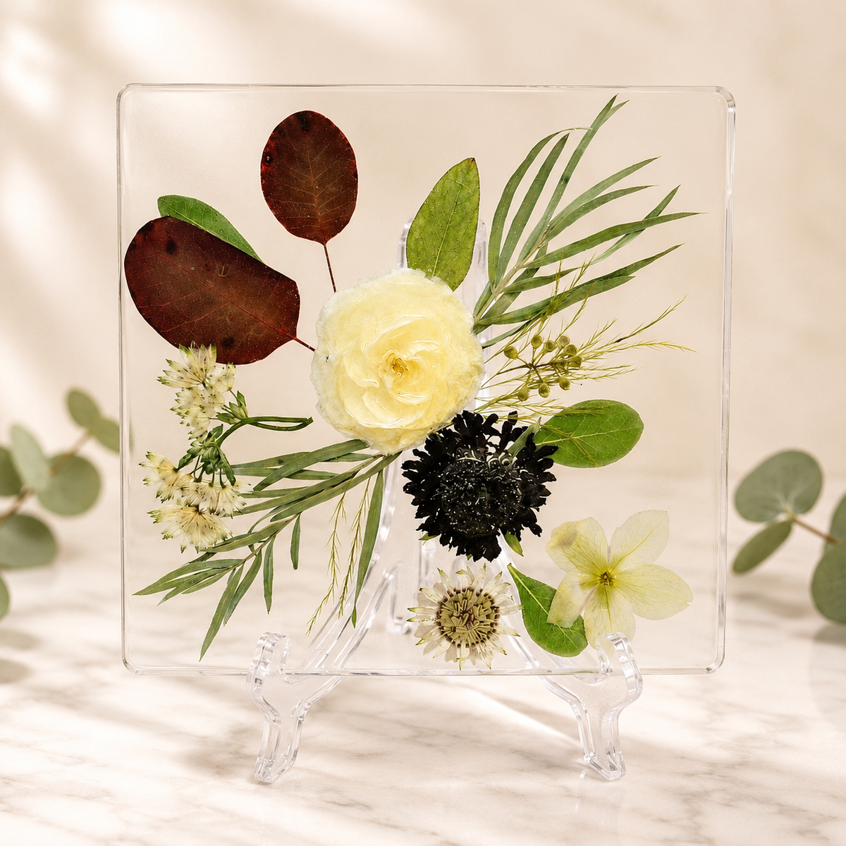 Pressed Flower Resin Keepsake Design