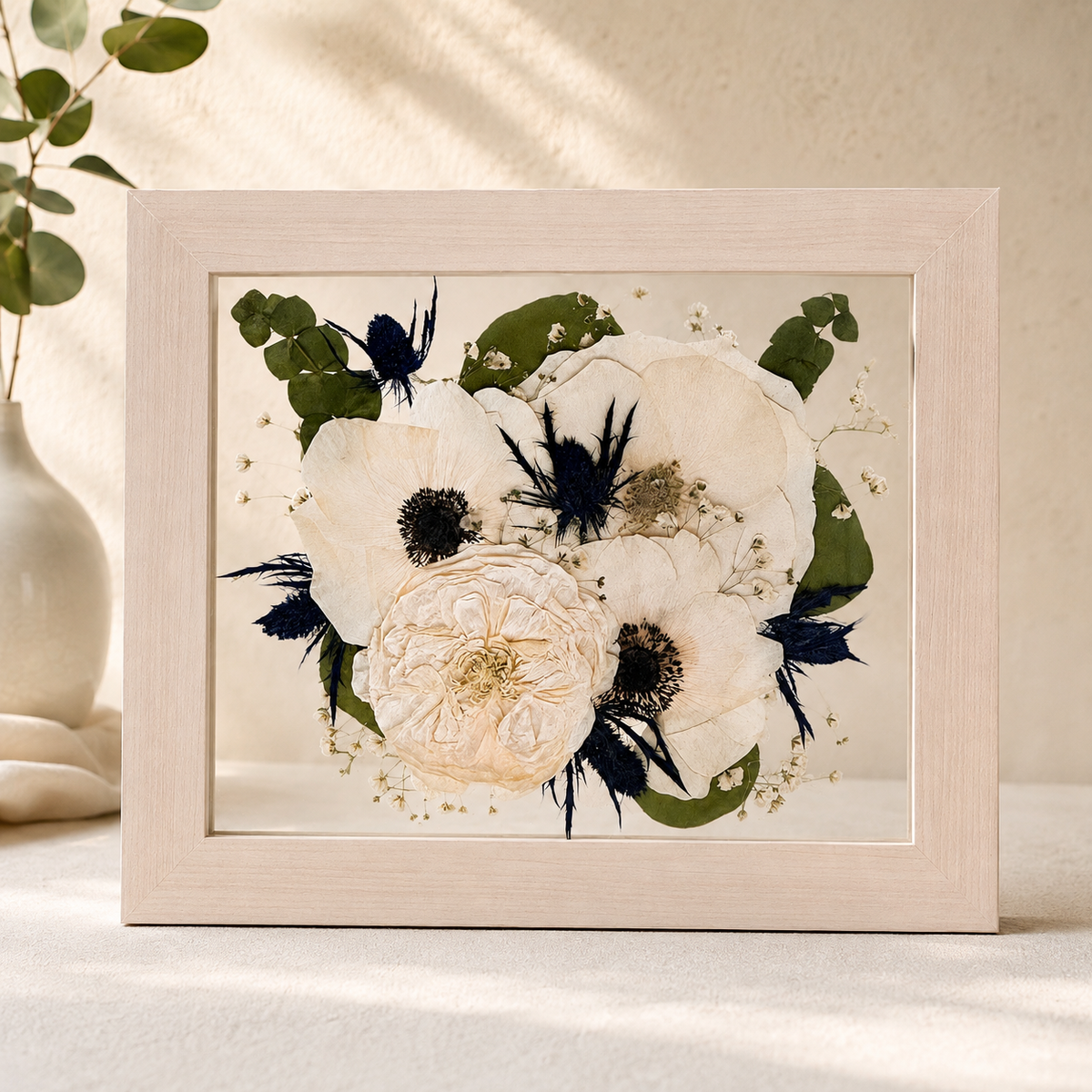Framed Pressed Flowers - 8" x 10"