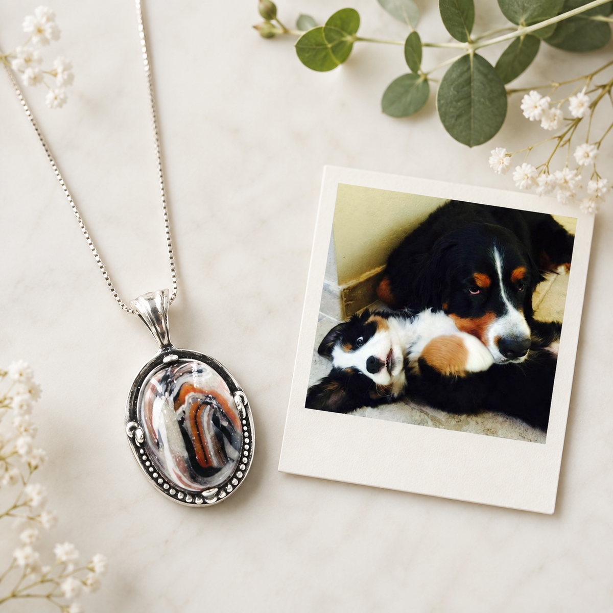 Ellie Pet Memorial Pendant – Custom Pet Cremation Jewelry