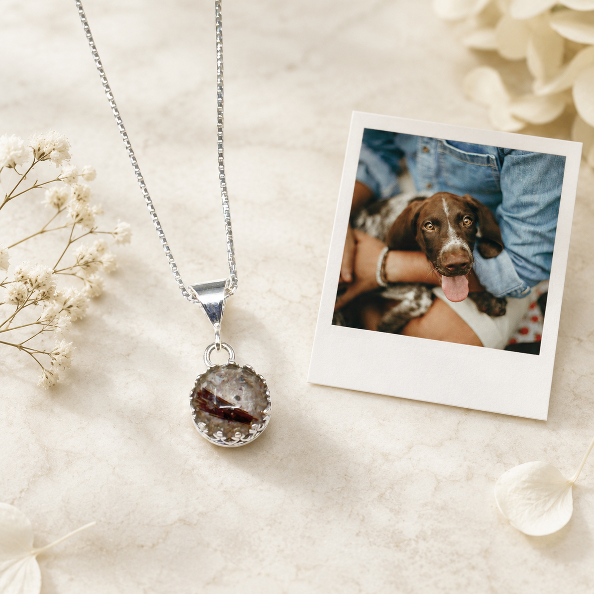 Ever Close – Ash & Hair Pet Memorial Pendant