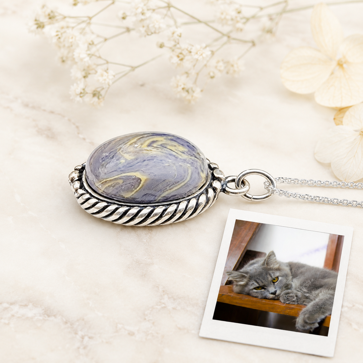 Eternal Pawprints Memorial Pendant