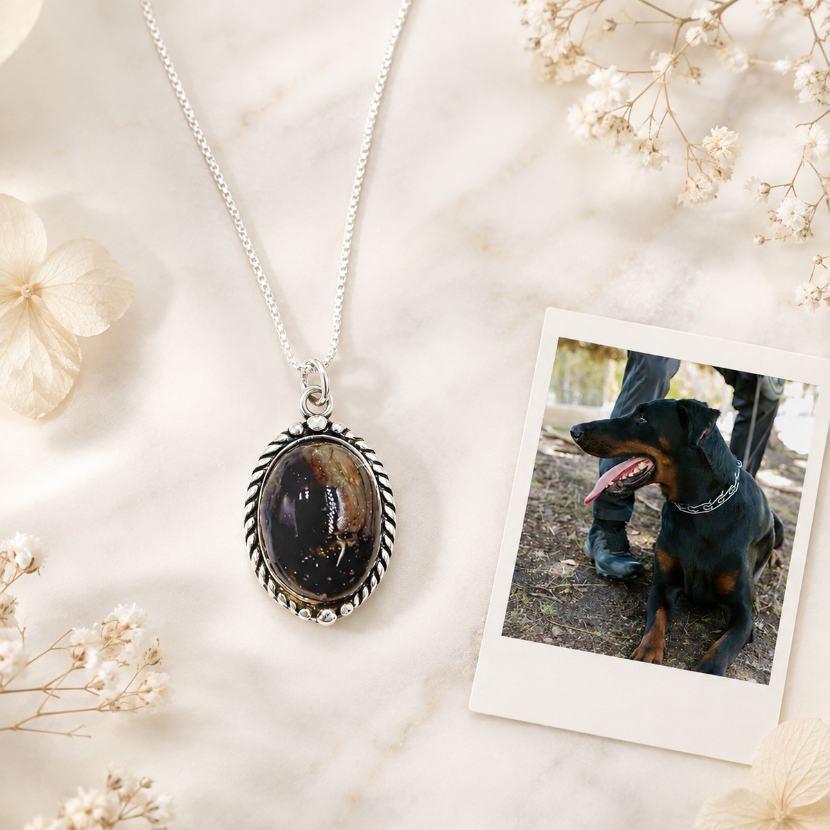 Eternal Pawprints Memorial Pendant