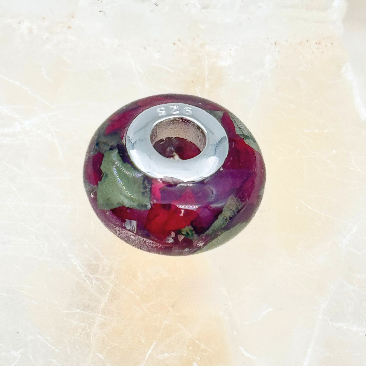 Remembrance Charm – Sterling Silver Memorial Bead Keepsake