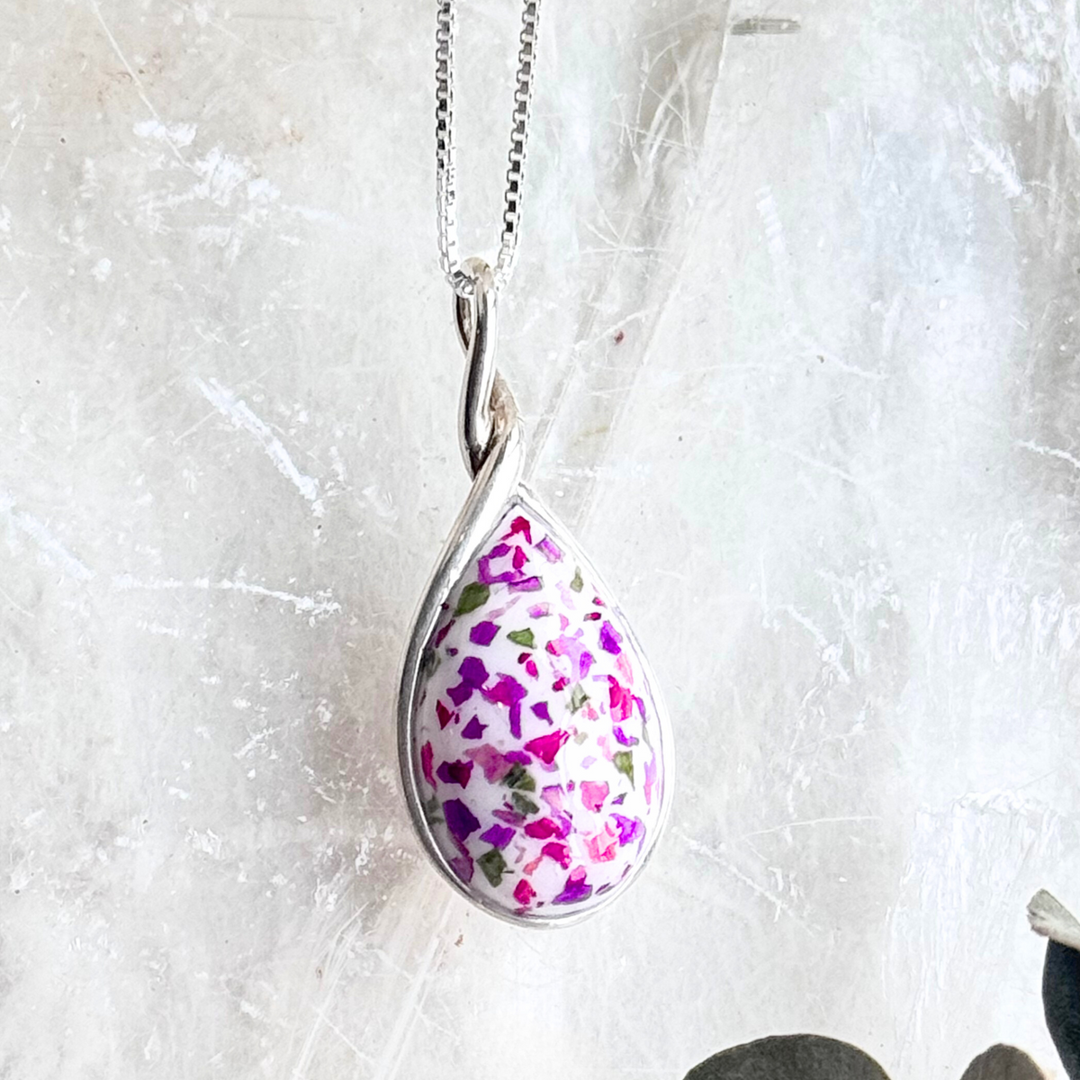 Silver Teardrop Pendant