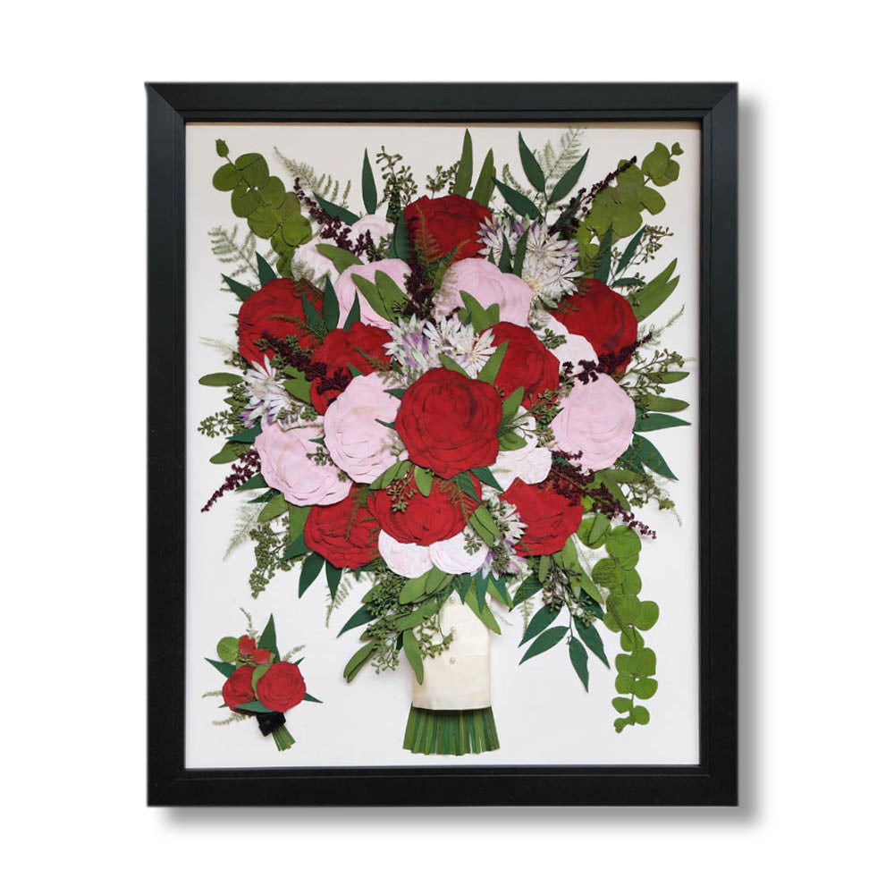 Custom Framed Pressed Flowers - 16" x 20"
