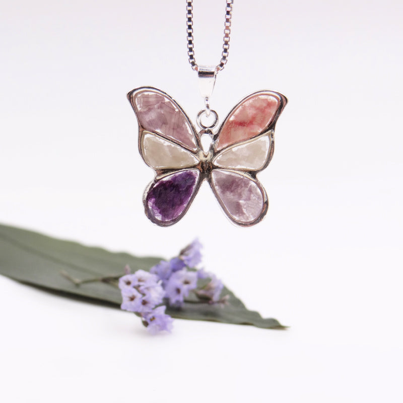 Resin Butterfly Kisses Pendant - Memorial