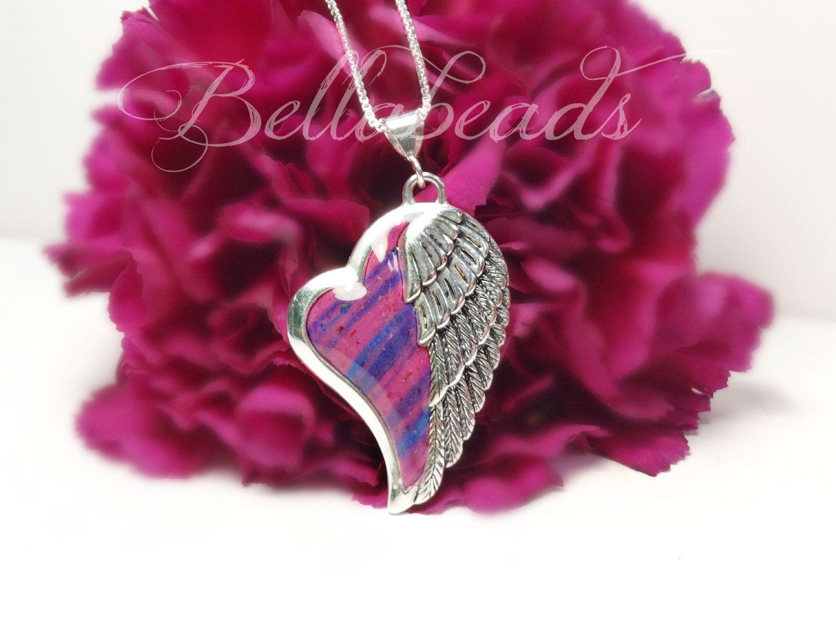 Flower Petal Jewelry, Heart of an Angel Pendant