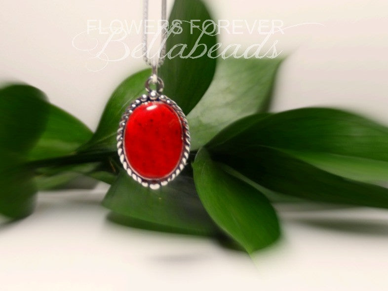 Memorial Jewelry made from Flower Petals, Alexandra Collection Pendant
