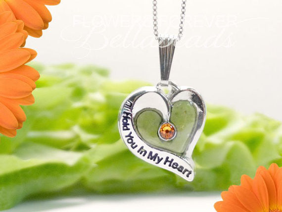Flower Petal Jewelry, I&#39;ll Hold You in My Heart