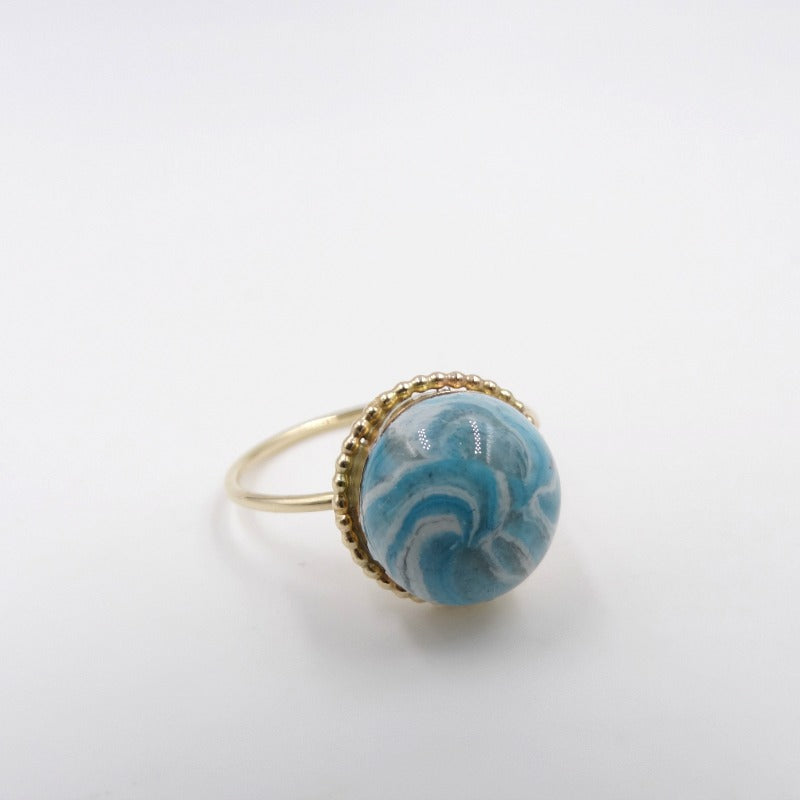 Handmade ring with sand