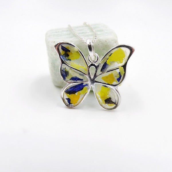 Resin Butterfly Kisses Pendant - Memorial