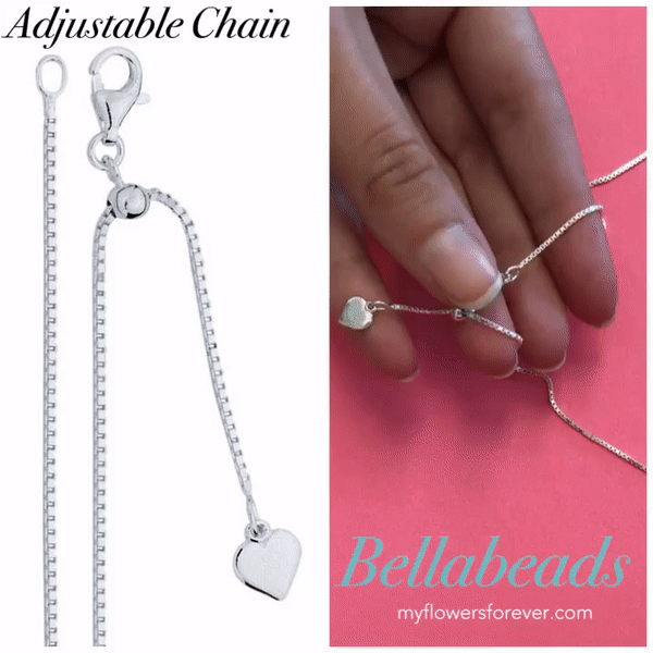 Sterling silver adjustable chain