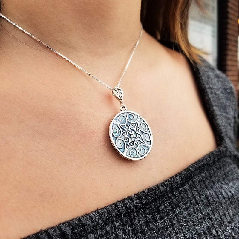 Circle Pendant Necklace | Circle Pendant | Boma Jewelry
