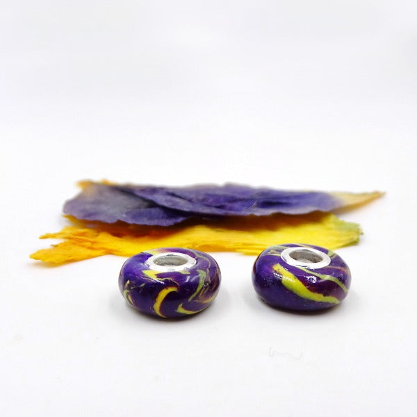 Resin Charm Bead Round - Flower Petal Jewelry Funeral Memory Beads Memorial  Gifts - Flowers Forever & Bellabeads