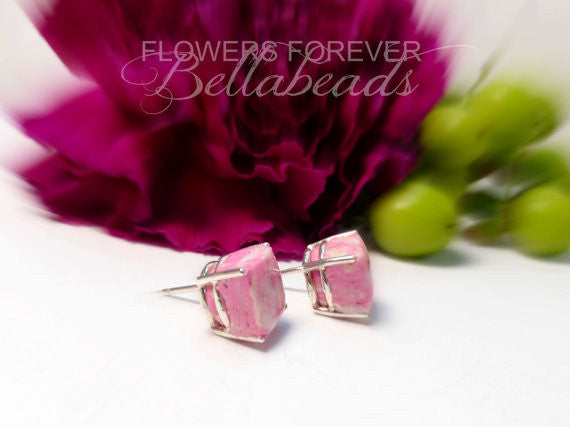 Memorial Jewelry made from Flower Petals, Jessica Earrings
