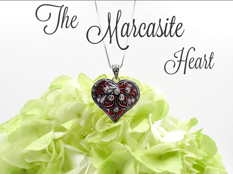 Marcasite Heart Pendant