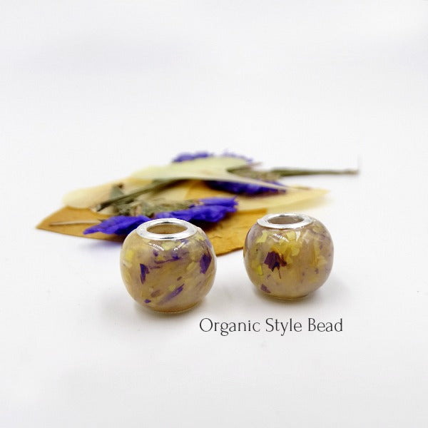 Organic Charm Bead Round