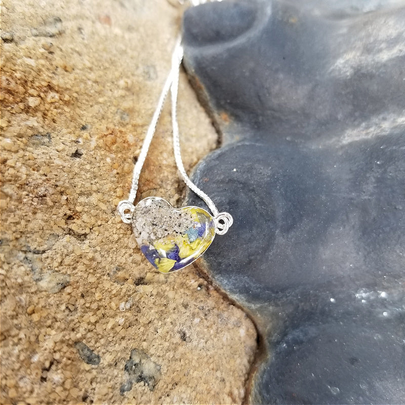 Demi Heart Pendant - Resin - Memorial